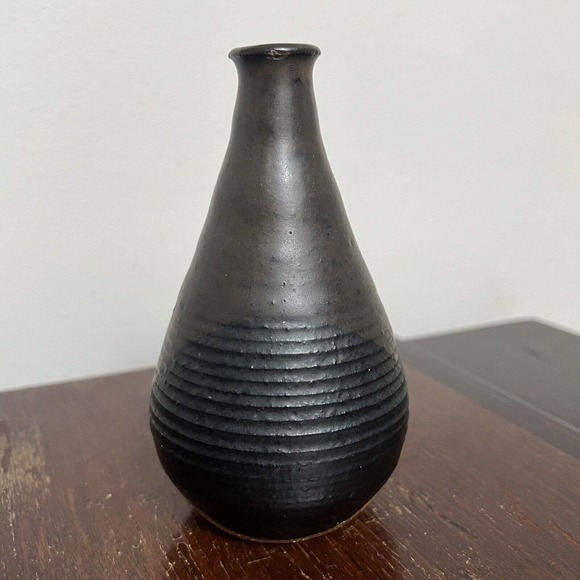 Carol McFarlan Pond Farm Pottery Studio Ceramic Vase Vessel 5 1/4" California - Picture 2 of 8